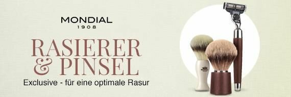 Mondial Luxury/Exclusive Rasierer & Pinsel