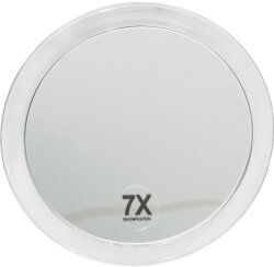 Fantasia Spiegel, 7-fach-Vergrößerung Durchmesser 15 cm mit 2 Saugnäpfen, Kunststoff