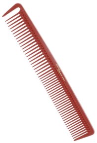 Hercules Sägemann Carbon Haarschneidekamm mit Abteilzahn C9 rot 7½