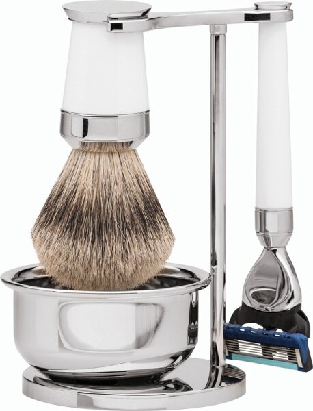 Erbe Shaving Shop Fusion Premium & Silberspitz Design Edelharz PARIS