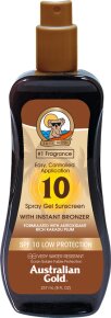Australian Gold Sunscreen SPF 10 Bronzer Spray Gel 237 ml