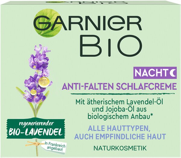 Garnier Bio Lavendel Anti-Falten Nachtpflege Nachtcreme 50 ml