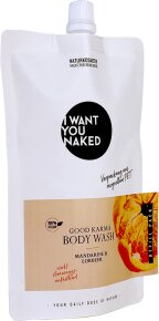 I Want You Naked Good Karma Body Wash Mandarine & Lorbeer REFILL 250 ml