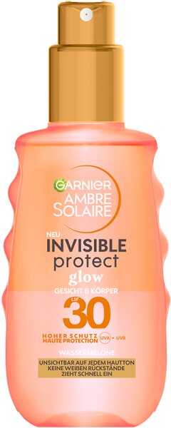 Garnier Ambre Solaire Invisible Protect Glow LSF30 Sonnenschutz-Spray