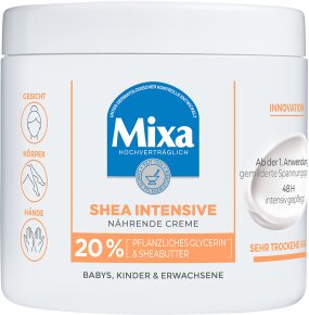 Mixa Shea Intensive Nährende Creme für sehr trockene Haut Körpercreme 400ml