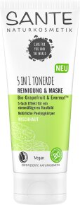 Sante 5in1 Tonerde Reinigung & Maske Bio-Grapefruit & EvermatTM Gesichtscreme 100ml