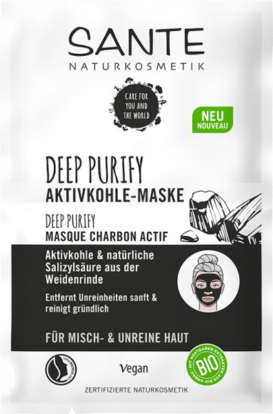Sante Purify der Maske Salizylsäure & Deep natürliche aus Aktivkohle